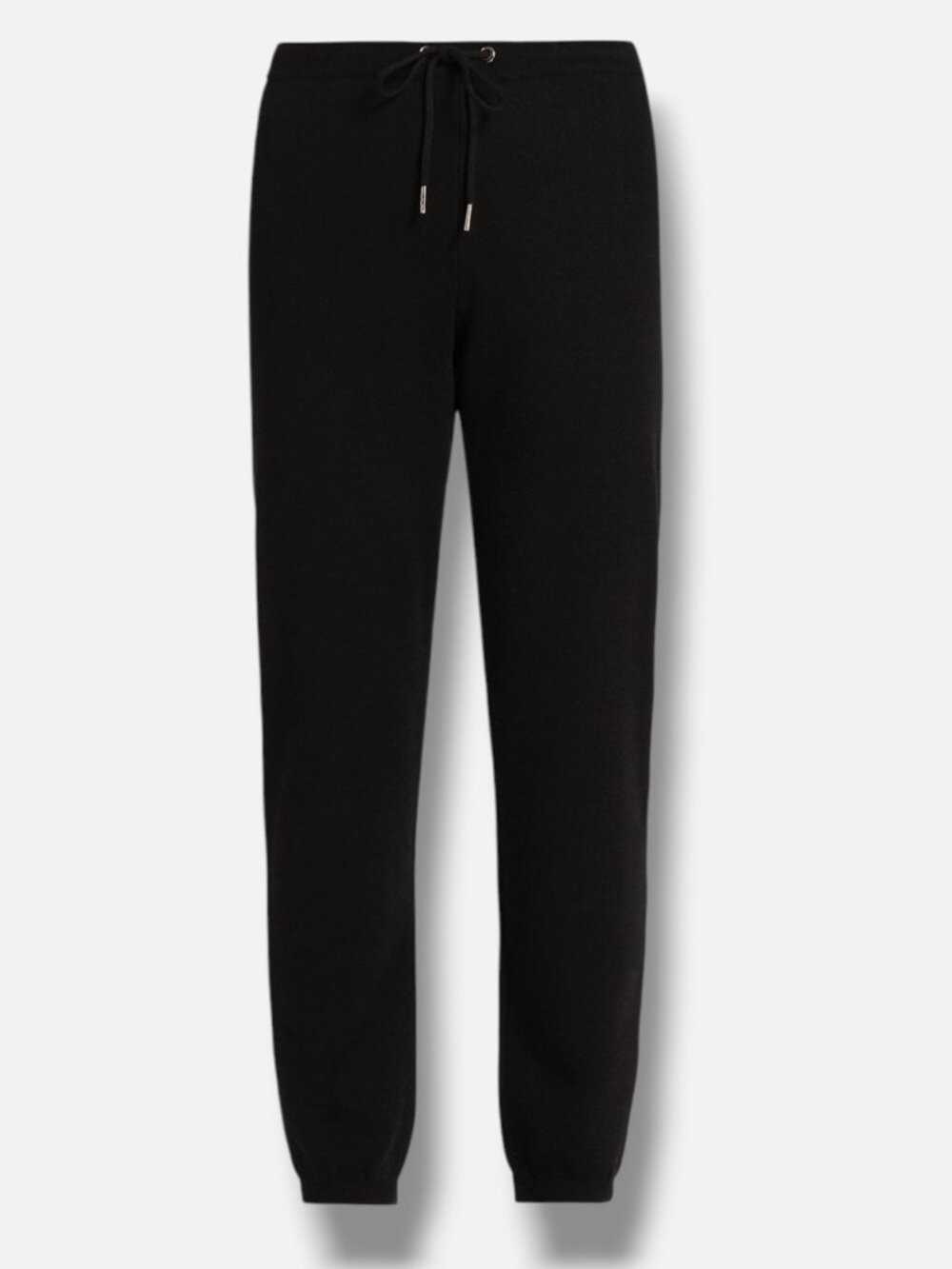 Stellae Dux Women's Black Cashmere Blend Double-Knit Jogger Pants Size S